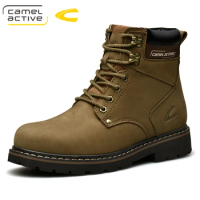 Camel Active New High Quality Ankle Boots For Men Shoes Outdoor Casual Riding Equestrian Boots Zapatos de Hombre Men Boots