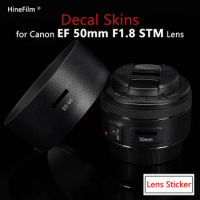 50 F1.8 Lens Sticker for Canon EF50 F1.8 Lens Premium Decal Skin for Canon EF 50mm f/1.8 STM Lens Protector Wrap Cover Film