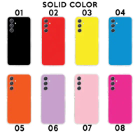 Soft Case Casing Custom Samsung A34 A54 A74 Warna Polos Hitam Merah