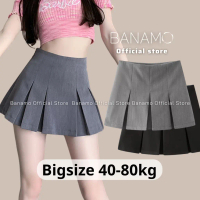 💚freeship💚Chân váy nữ BIGSIZE Banamo Fashion chân váy ngắn xếp ly to 5913