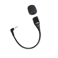 Sound Card Mini Microphone Metal Hose Recording Live Broadcast Condenser Mic for Laptop Mobile Phone Camera Amplifier 3.5mm Plug
