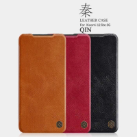 For Xiaomi Mi 12 Lite Flip Case Nillkin Qin Vintage Leather Flip Cover Luxuly Card Pocket Book Case For Xiaomi 12Lite Phone Bags
