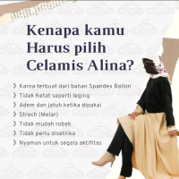 Celamis Celana Panjang Gamis Wanita Muslimah All Size Perempuan Dalaman Bahan Spandek Legging