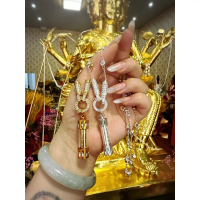[COD] [Tiktok] T Thailand Buddha Amulet Song Bencai Fan Pagoda Solid Pendant Color Thai Anti-Match H