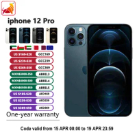 Original Apple iPhone 12 Pro Max 5G LTE Phone 6.7 ''128/256GB IOS A14 Bionic Six Core Triple 12MP Face ID Smartphone 20W Quick C
