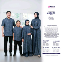 Mutif Sarimbit Mutif 2026 MAFAZA-MADHAVA Navy Material PolyRayon Jacquard Effortless Harmony untuk K