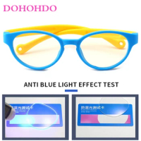 2023 Kids Computer Glasses Blue Light Blocking Filter Gaming Goggles Detachable Child Anti-Blue Ray Eyewear Silicone Eyeglasses