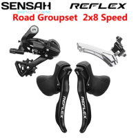 SENSAH REFLEX Road Bike Shifter 2x8 Speed Rear Derailleur Front Derailleur Sora Tiagra Claris Sensah Groupset
