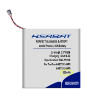 HSABAT 0 Cycle 200mAh AHB332824HPS Battery for TomTom Spark Cardio+ Music GPS Watch Replacement Accumulator