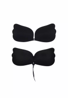 Kiss &amp; Tell Special Bundle Butterfly Push Up + Angel Push Up Nubra in Black Seamless Invisible Reusable Adhesive Stick on Wedding Bra 隐形聚拢胸