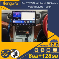For TOYOTA Alphard 20 Series Vellfire 2008 - 2014 Android Car Radio 2Din Stereo Receiver Autoradio Multimedia Player GPS Navi