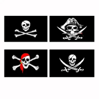 FLAGLINK 90x150cm Large Skull Crossbones Pirate Flag Jolly Roger