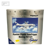 Gemini Jets 1:400 PanAM Clipper JuanTrippe Boeing 747-121 飛機模型【Tonbook蜻蜓書店】