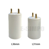 24pcs Fluorescent T8 To T5, G13 To G5 Endcap Converter CFL 14W 28W T5 Tube Light Lamp Base Holder Light Socket Adapter CE
