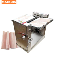 220V Pork Skin Separator Peeler Processing Equipment Pig Meat Slicing Cutting Machine