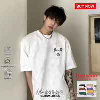 เสื้อยืดแขนสั้นพิมพ์ลายตัวอักษร WE11DONE TRACK Unisex ALA 10.23