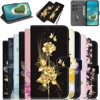 Stand Flip Wallet Case For Huawei Nova Y70 Plus y61 8i 6 SE nova 5T 3i 2i 3e 4E 7I Magnetic Flip Painted Pattern Wallet Case
