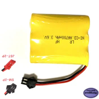 Banggood 3.6V 700mAh 3x AA NI-CD NiCD RC Rechargeable Battery Pack for Helicopter Robot Car Toys with SM or JST Connect Plug