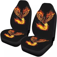 Fire Bird Van Seat Covers Front Seats Only 2PC Bucket Seat Cover Anti-Slip Universal Car Seat Cover Durable Washable for