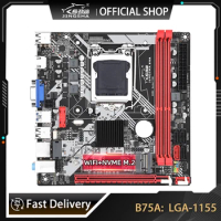 B75 Motherboard LGA 1155 B75A Desktop Motherboards Support DDR3 RAM With WIFI+NVME M.2 Interface USB3.0 SATA3.0 Base Plate