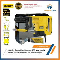 Stanley STHM10K-B1 Demolition Hammer SDS Max 1600W Mesin Bobok Beton 5 - 25J 900-1890Bpm Heavy Duty