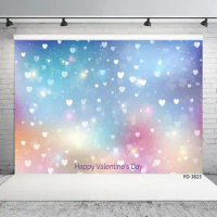 Happy Valentine’s Day Dreamy Shine Phorography Background Cloth Baby Child Portrait Poster Backdrop Photocall Photo Studio Props