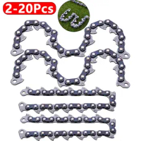 2-20Pcs 24cm Lawn Mower Chain Mini Steel Chainsaw Chain Electric Electric Saw Accessory Replacement Electric Chain Saw Chain