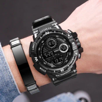 Fashion Military Digital Watch for Men's Sports Waterproof Outdoor Chronograph Hand Clock G Electronic Shock Creative Wristwatch
