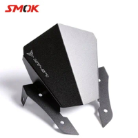 SMOK Motorcycle CNC Aluminum Alloy Windshield Windscreen Wind Deflector For Yamaha MT-07 MT 07 MT07 FZ-07 FZ 07 FZ07 2013-2017