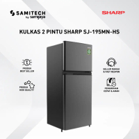 KULKAS 2 PINTU SHARP SJ-195MN-HS 172 LITER MEGA FREEZER