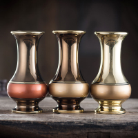 銅花瓶供花瓶供瓶 多款多尺寸加厚銅花器/花瓶結實耐用單支價