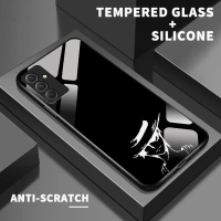 Casing For Sams*ng A54 5G A50 A50s A51 4G A52 A52s A53 A3 2016 A7 2018 Case Glass Kaca Slikon Back C
