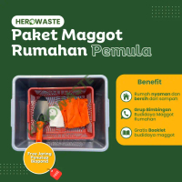 Termurah Herowaste - Paket Budidaya Maggot BSF Rumahan Pemula | Sampah Organik