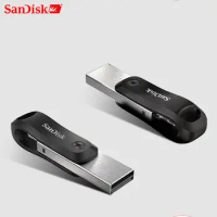 SanDisk New USB Flash Drive iXPand U Disk OTG Lightning Connector USB3.0 Stick 256GB 128GB MFi For iPhone &amp; iPad SDIX60N