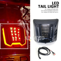 適用於 Vespa 比亞喬 GTS300改裝後尾燈總成gtv6日 尾燈 方向燈 轉向燈 LED轉向燈 剎車燈 制動剎車燈