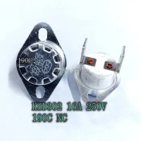 10 KSD302 / KSD301 190C Normally Closed Manual Reset Temperature Switch Ceramics 16A 250V 190 Degrees NC Automatic Disconnection