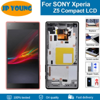 4.6" Original Display For SONY Xperia Z5 Compact LCD Touch Screen Digitizer Assembly Replacement For Sony Z5 Mini LCD With Frame