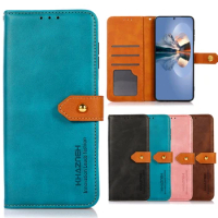 Card Slot Wallet Flip Phone Case On OPPO RENO 7 PRO Soft TPU Case OPPO RENO 7SE Minimalist Vintage Exotic Business Leather Case