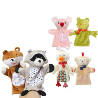 2023 Hot Puppet kids hand puppet stuffed toy fingers Animal Hand Puppets Educational Toy Children Teaching Aids Story Props