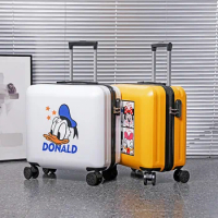 18 Inch Carrier Men Travel Small Board Suitcase With Silent Wheels Trolley Rolling Luggage Check-in Case Valises Free Shipping