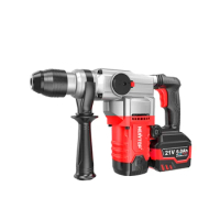 Rechargeable Brushless Cordless Hammer Drill Electric Hammer Head Impact Drill