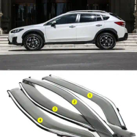 For Subaru XV 2018 -2021 Car Styling Chrome Car Window Sun Vent Visor Rain Guards Sun/Rain Shield Exterior Decoration YJF
