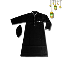 Jubah Muslim anak laki-laki lengan panjang / Gamis Mulim anak 1 -12 tahun / pakaian koko anak terbar