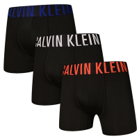 Calvin Klein Intense Power 男內褲 棉質寬腰帶 合身四角褲/CK內褲-藍、灰、橘 三入組