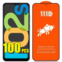 100pcs 111D Tempered Glass 9H Full Cover Screen Protector Film For Samsung Galaxy A21S A01 A11 A21 A31 A41 A51 A61 A71 A81 A91