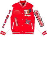 เสื้อแจ็คเก็ต ผู้ชาย VARSITY JACKET สีแดง