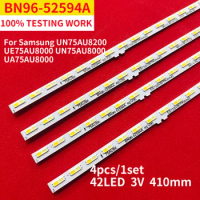 4pcs 410mm LED TV Backlight For Samsung 75inch BN96-52594A UN75AU8000FXZA UN75AU8000BXZA HG75AU800NFXZA UN75AU800DFX HG75AU800NF