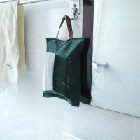 Hanging Fabric Tissue Case Box Container Velvet Home Car Towel Napkin Papers Bag Holder Box Home Table Decoration