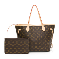 LOUIS VUITTON 路易威登LV 經典老花 Neverfull MM子母包