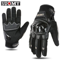 SUOMY Summer Motorcycle Gloves Man Women PVC Shell Full Protective Bike MTB Glove Touchscreen Breathable Glove for Motorcyclists